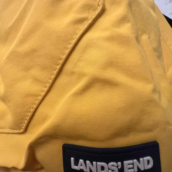 Lands' End Yellow Hooded Jacket - Picture 4 of 6